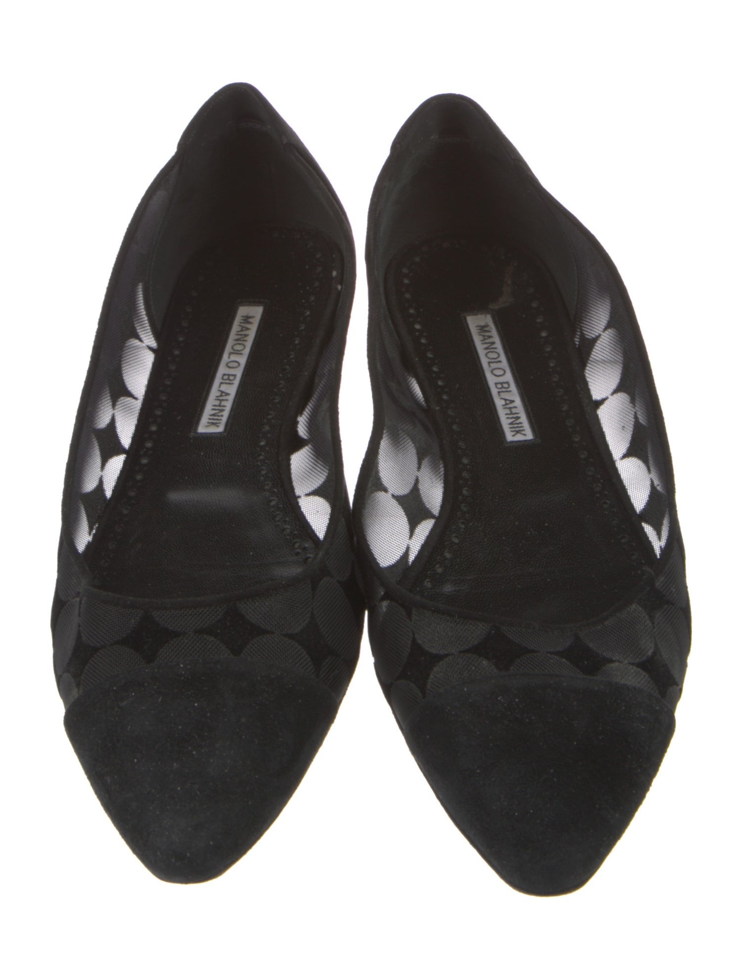 Manolo Blahnik Suede Ballet Flats